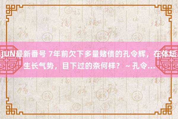 JUN最新番号 7年前欠下多量赌债的孔令辉，在体坛生长气势，目下过的奈何样？ ~ 孔令...