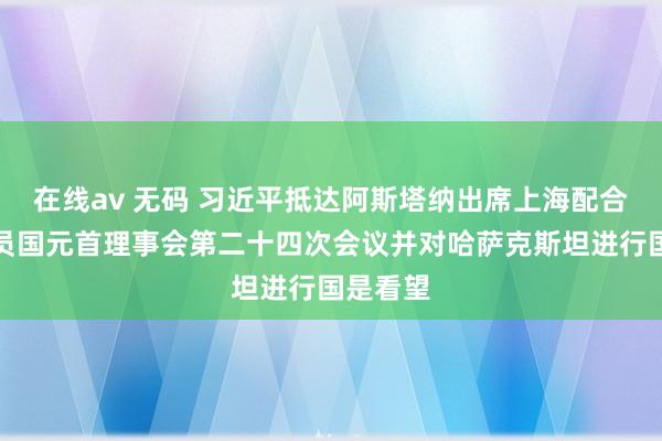 在线av 无码 习近平抵达阿斯塔纳出席上海配合组织成员国元首理事会第二十四次会议并对哈萨克斯坦进行国是看望